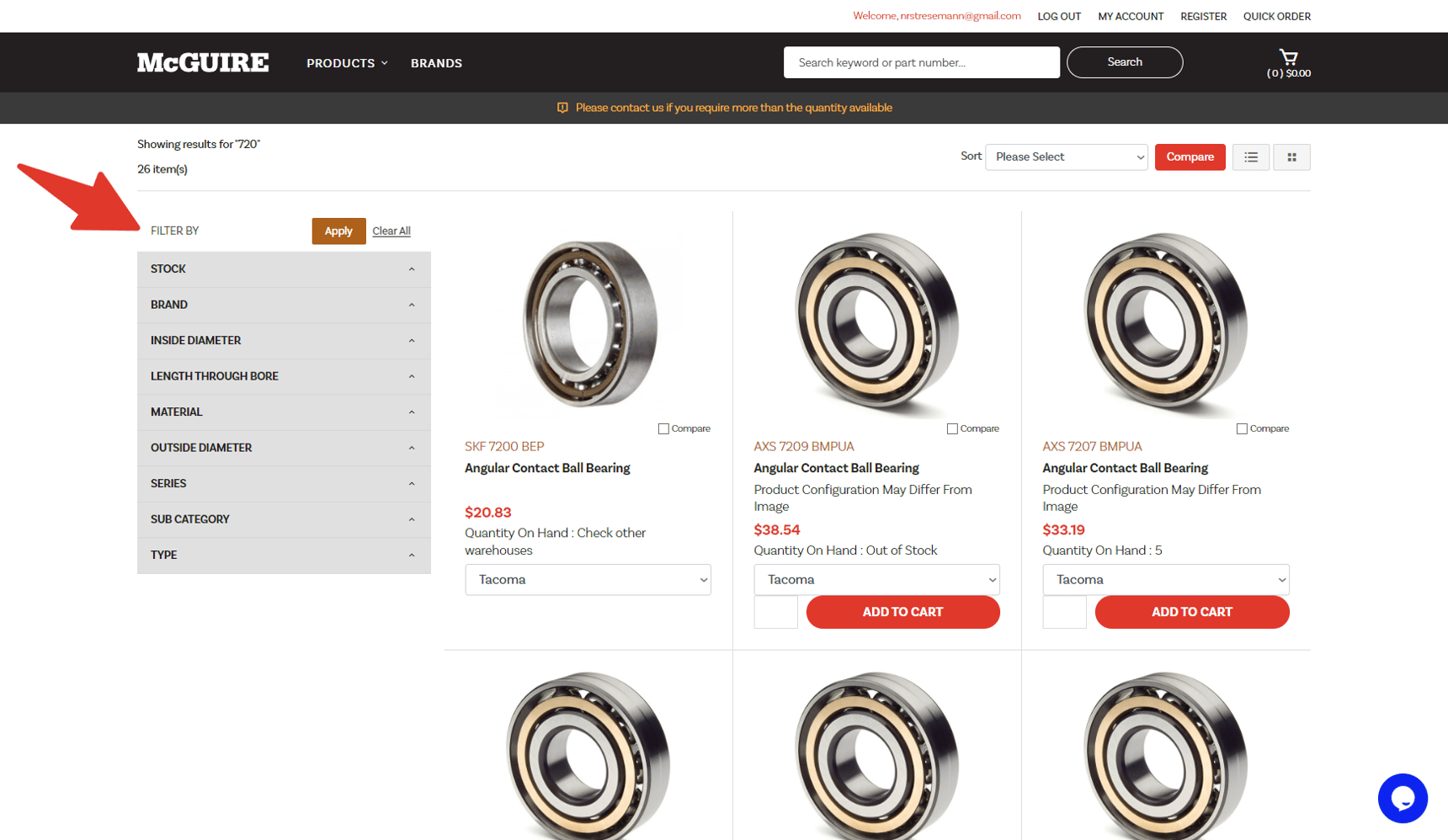 How do I search for products?